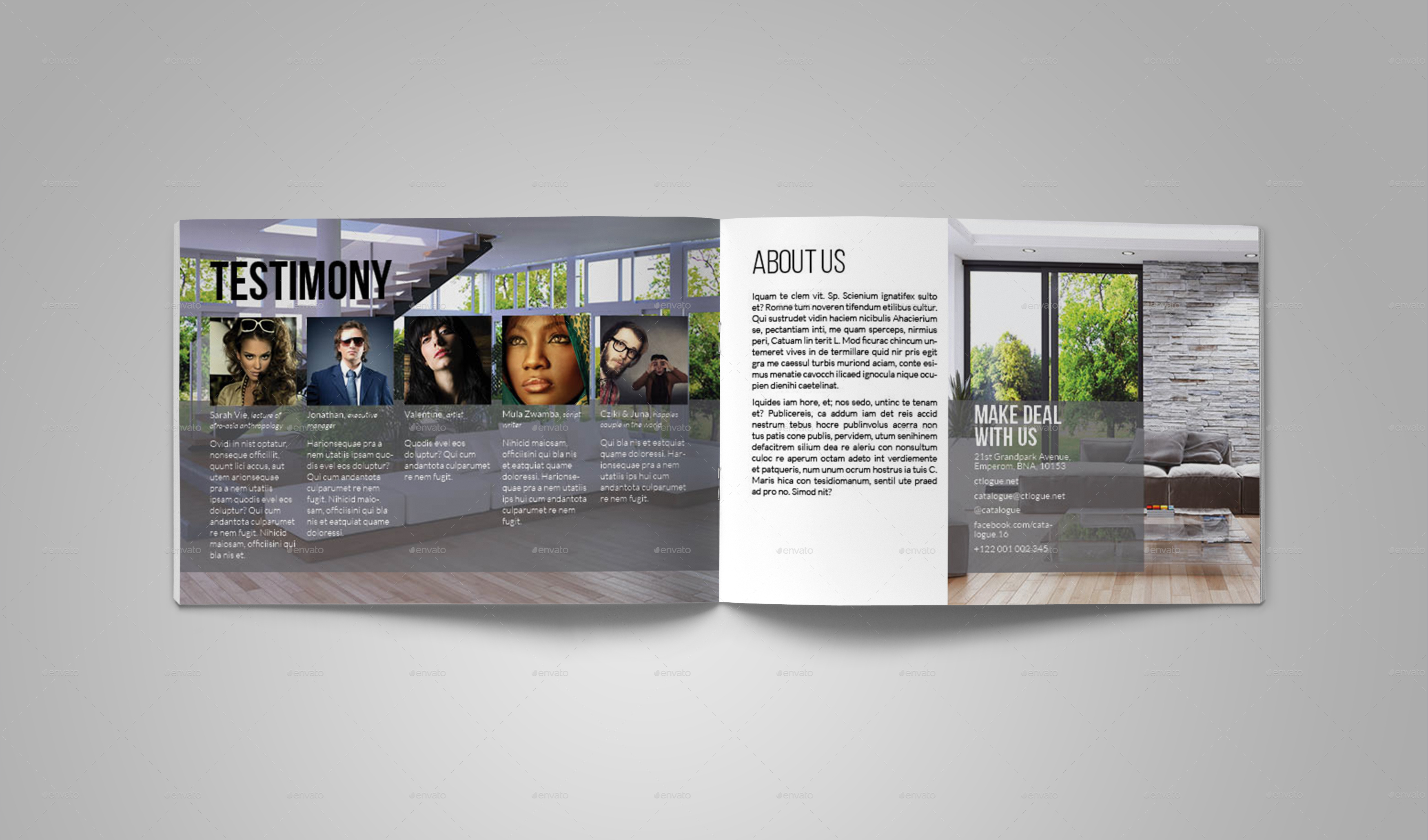 Interior Design Catalog Template by bookrak GraphicRiver